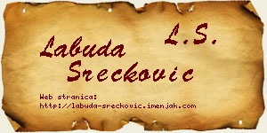 Labuda Srećković vizit kartica